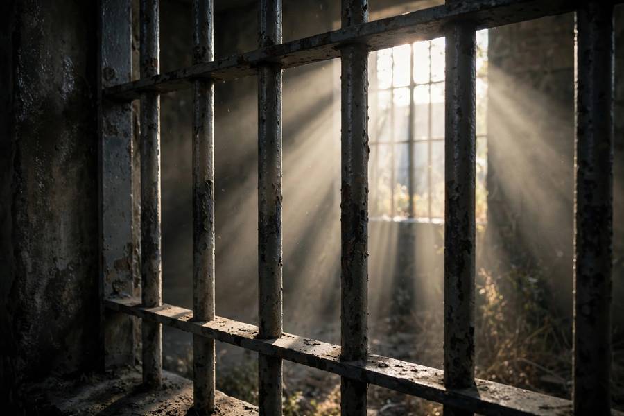 Prison bars representing the real-world stakes of COMPAS AI bias