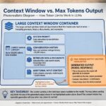 Context Window vs Max Tokens: What's the Difference? Diagram showing a large context window with the smaller max tokens output section highlighted