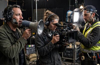A crew of role-playing AI agents working together like a film production team