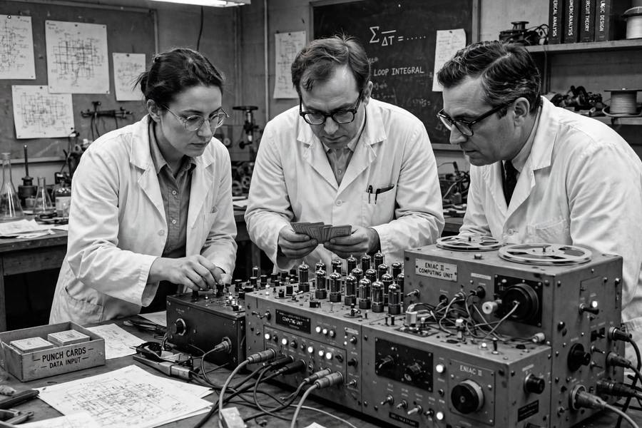 Early AI researchers working on pioneering programs