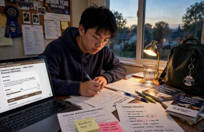 Student deciding between early decision vs early action for college applications