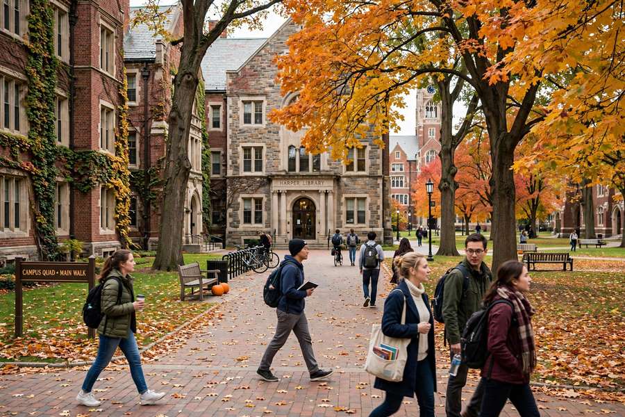 University campus representing early decision vs early action choices