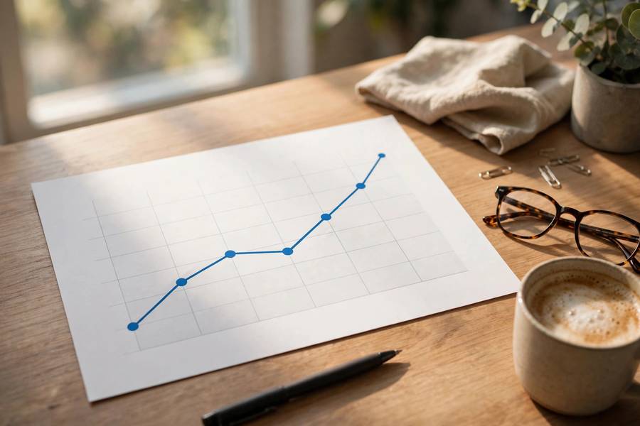 Business valuation chart showing EBITDA multiples