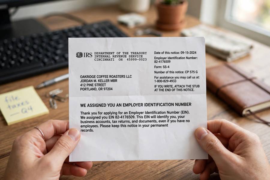 EIN confirmation letter received after completing EIN for LLC how to apply steps