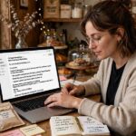 Email Marketing for Small Business Beginners (Your First 5 Emails) Writing a newsletter draft, the starting point of email marketing for small business beginners