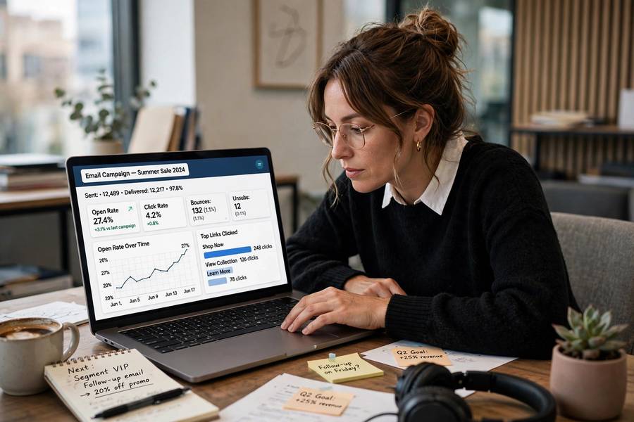 Reviewing campaign results, measuring email marketing for small business beginners