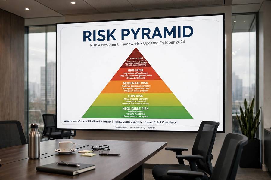 Risk-based pyramid illustrating the EU AI Act risk categories