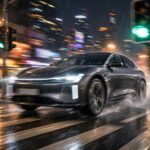 EV Instant Torque vs Gas Cars: Why Electrics Feel So Quick Electric car demonstrating EV instant torque vs gas cars at launch