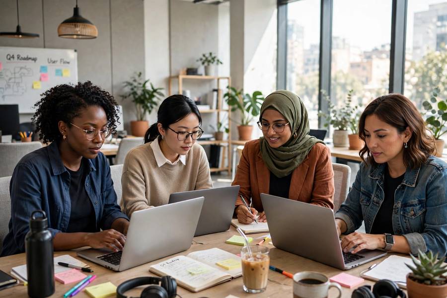 Professional women in tech affected by gender bias in AI systems