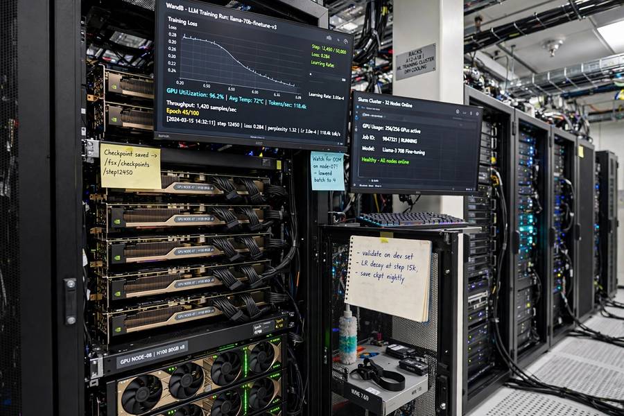 GPU cluster training modern machine learning models