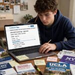 How Does the Common App Work? A Complete Guide (2026) High school senior completing the Common Application on a laptop
