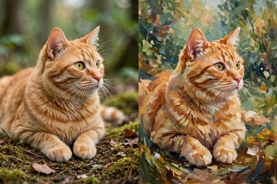Real photo versus AI generation comparison for how AI image generators work