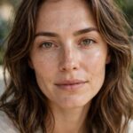 How Do Celebrities Get Flawless Skin? The Honest Answer Woman with natural glowing skin in soft daylight, minimal makeup, honest beauty portrait, photorealistic