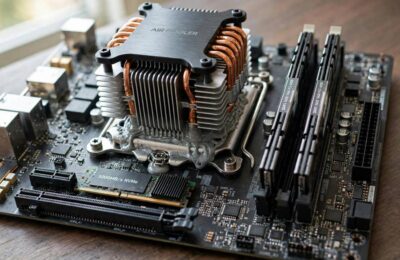 Motherboard and CPU showing how computers work at the hardware level