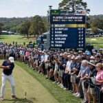How Do Golf Tournaments Work? Formats, Cuts, and Prize Money Explained Professional golfer teeing off at a tournament explaining how do golf tournaments work