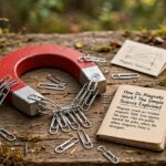 How Do Magnets Work? The Simple Science Explained Horseshoe magnet attracting metal paper clips