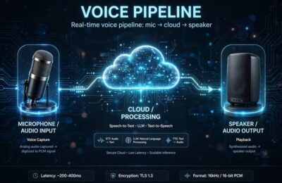 How do voice assistants process speech — the full pipeline from microphone to response