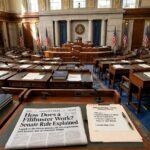 How Does a Filibuster Work? Senate Rule Explained United States Senate chamber with desks and American flags