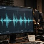 How Does AI Text to Speech Work? The Simple Explanation Sound waveform visualization showing how AI text to speech work converts text into audio