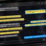 How Does ChatGPT Understand Context? Attention Explained Simply A chat conversation with connected phrases highlighted on screen