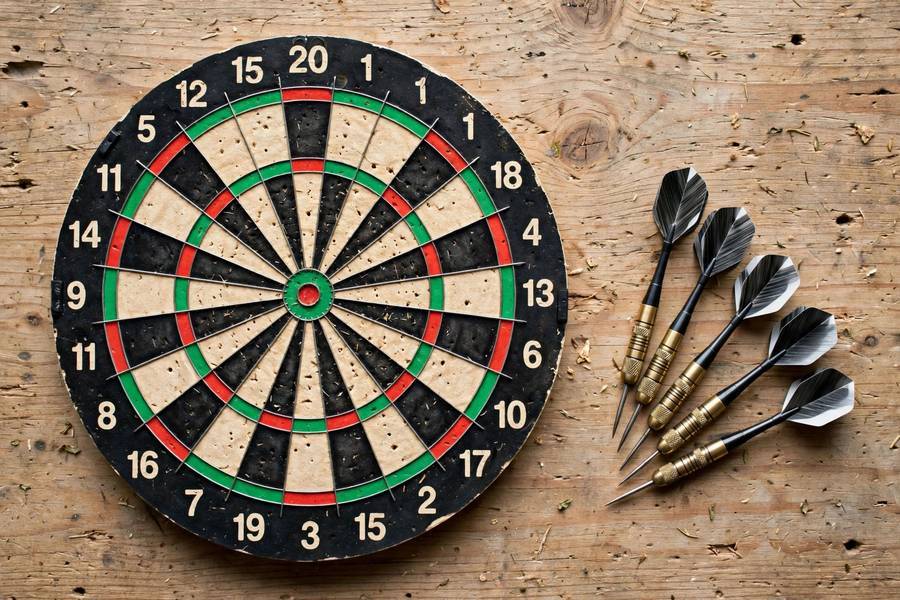 Dartboard layout showing how darts scoring zones work