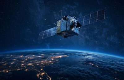 GPS satellite in orbit — the starting point of how GPS works to find your location