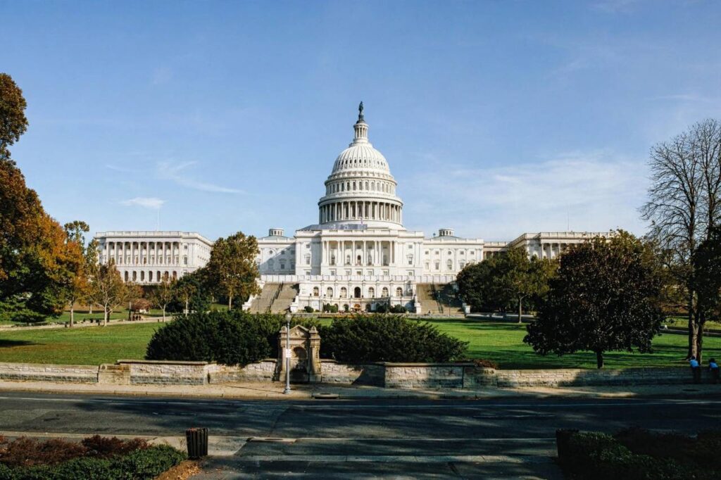 United States Capitol building exterior in Washington DC