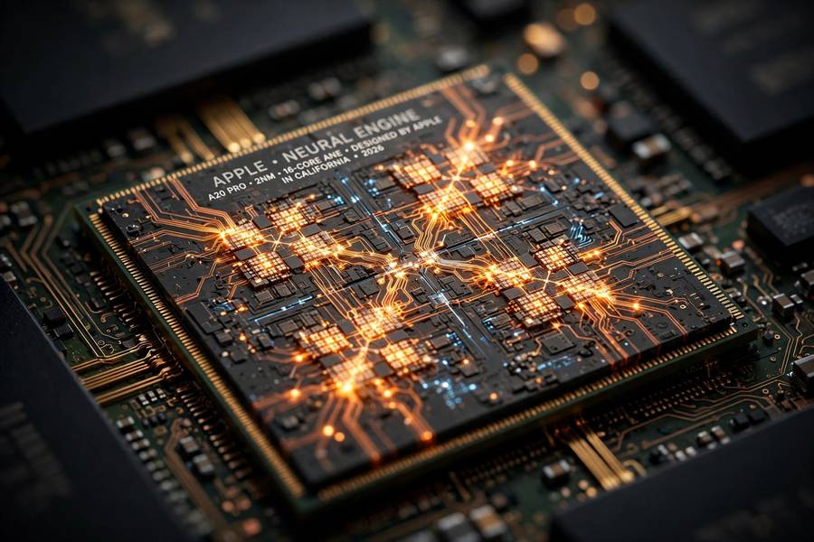 On-device neural processing chip that powers Siri voice recognition
