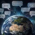How Does Text to Speech Handle Different Languages? Globe with multilingual speech bubbles showing how text to speech handles different languages