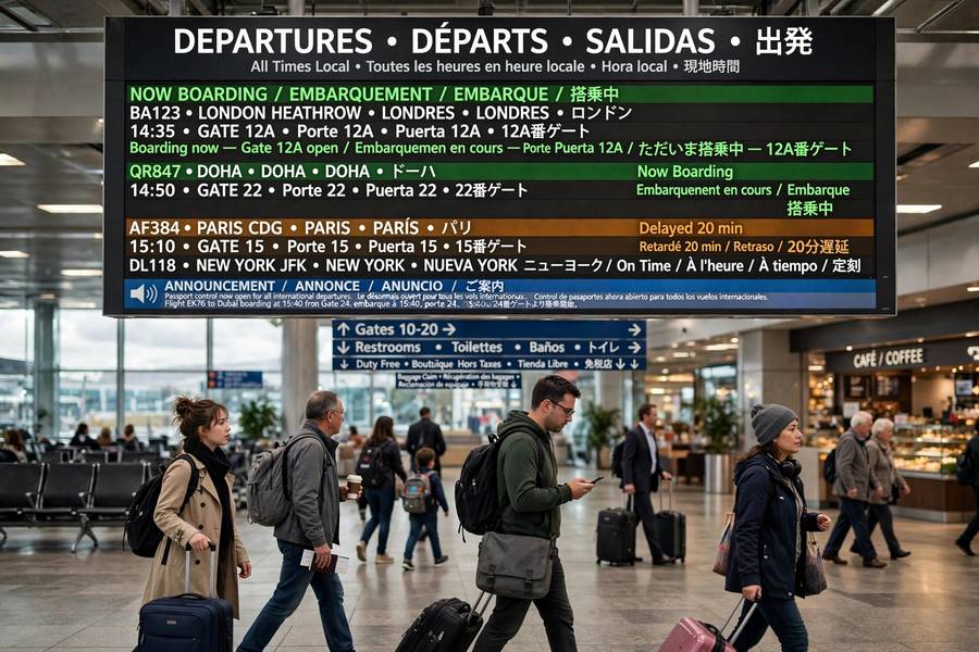 Multilingual airport announcements powered by text to speech technology