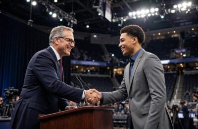 How the NBA draft works on draft night at the podium