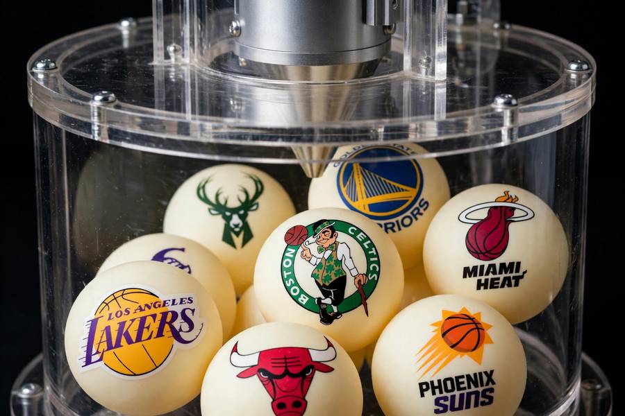 NBA draft lottery balls determining how the NBA draft works