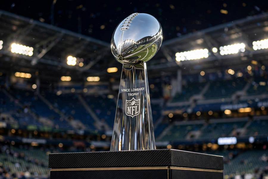 The Vince Lombardi Trophy awarded to Super Bowl champions