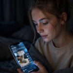 How Does TikTok's Algorithm Recommend Videos? Person scrolling through TikTok-style short videos on a smartphone
