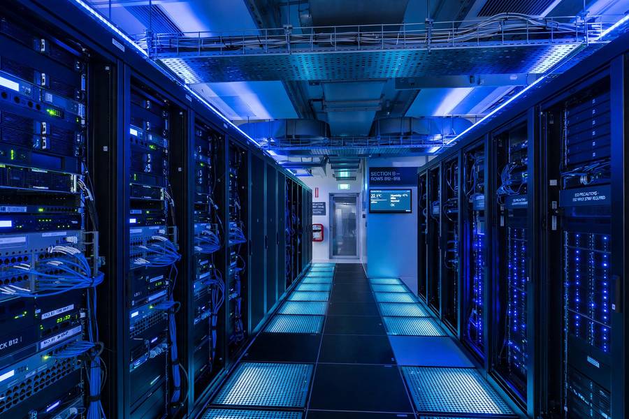 Modern data center representing AI revival after the AI winter ended