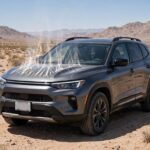 How Long Do Car Batteries Last in Hot Weather? (Shorter Than You Think) Car baking in desert heat showing how long car batteries last in hot weather