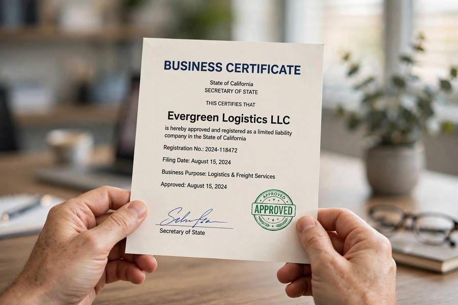 Approved LLC formation documents, the end goal when asking how long does it take to form an LLC