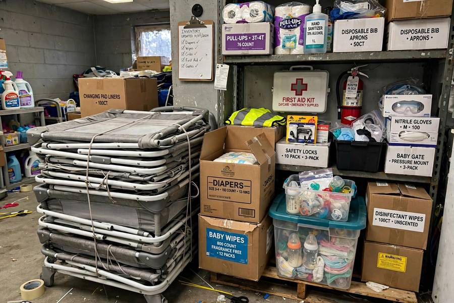 Daycare supplies and safety equipment purchased for startup