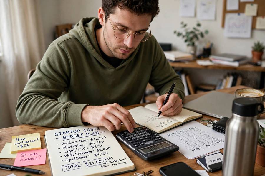 Calculating startup costs, the first step in how much does it cost to start a subscription box