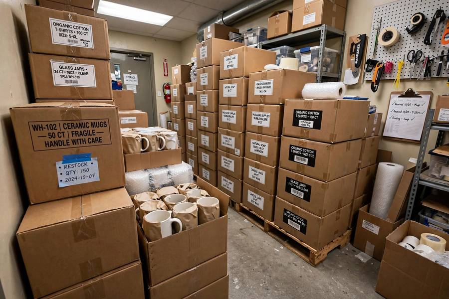 Initial product inventory, a major factor in how much does it cost to start a subscription box