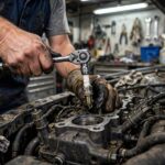 How Often Should You Change Spark Plugs? Real Intervals by Plug Type Mechanic removing a spark plug, illustrating how often should you change spark plugs
