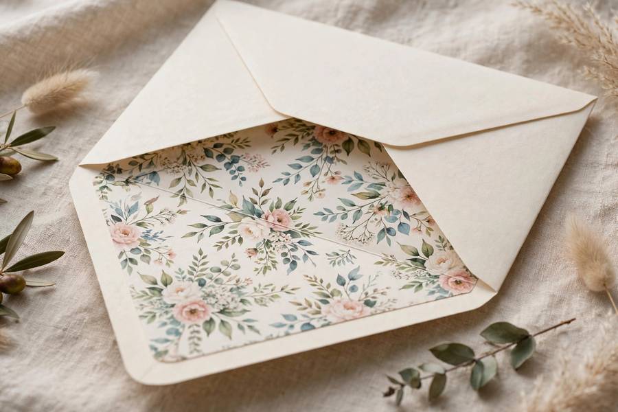 Wedding invitation addressed to married couple