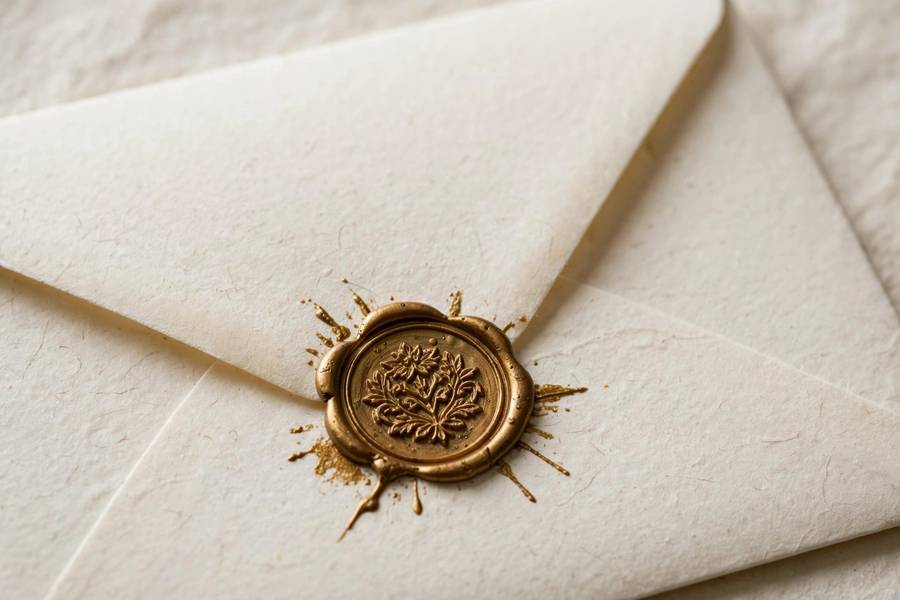Formal invitation outer envelope