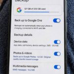 How to Backup an Android Phone: Google One & Manual Methods Android phone showing Google One backup settings