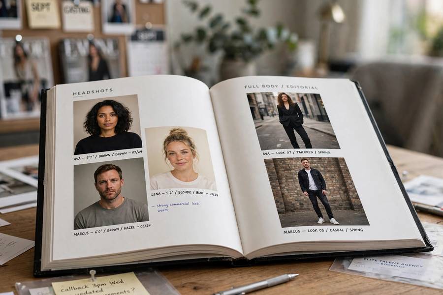 Modeling portfolio with headshots, an essential tool for how to become a model