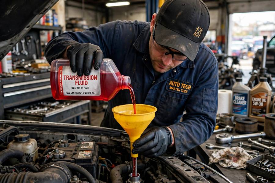 Adding fresh transmission fluid, the follow-up to how to check transmission fluid