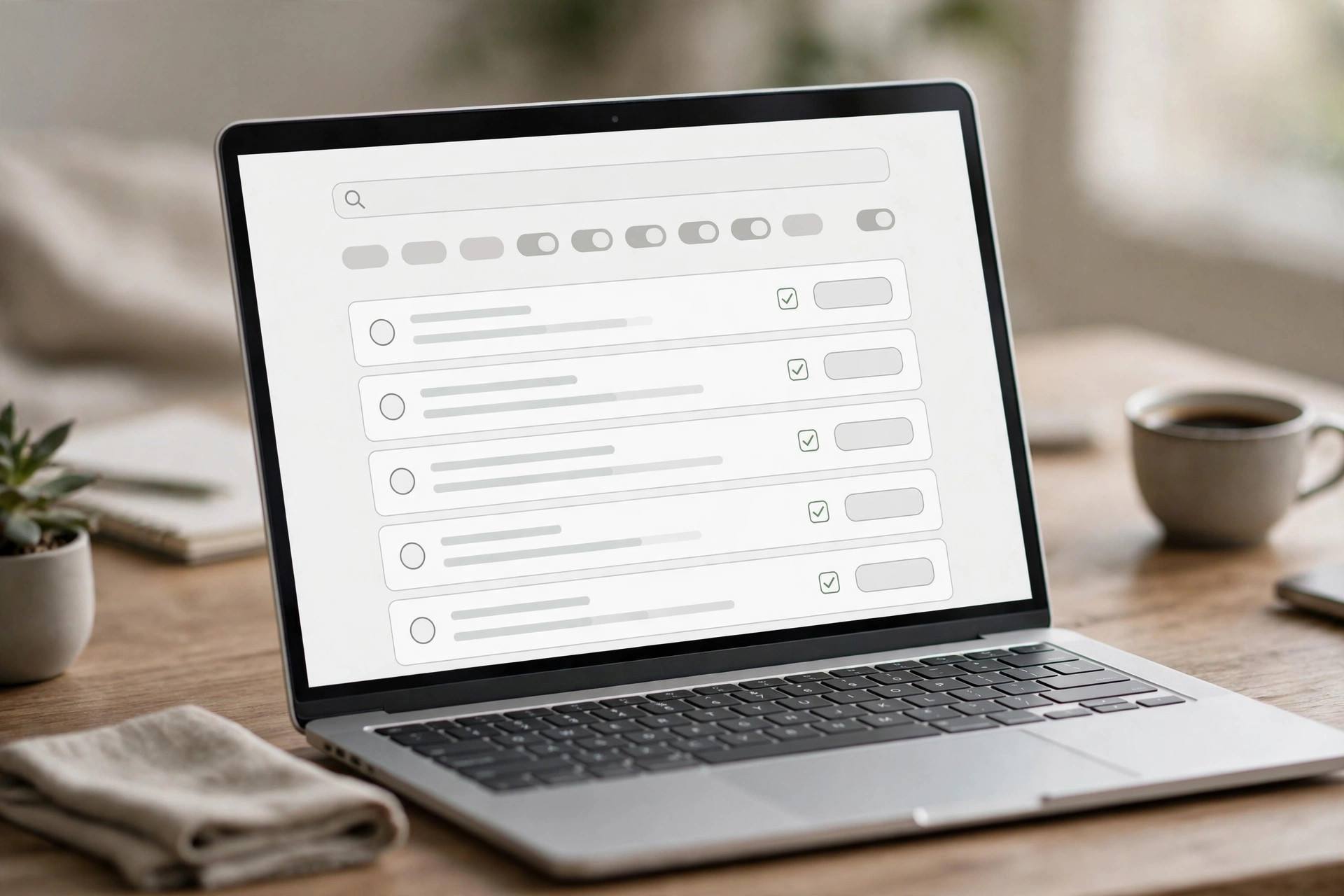 Laptop showing domain registrar search results page