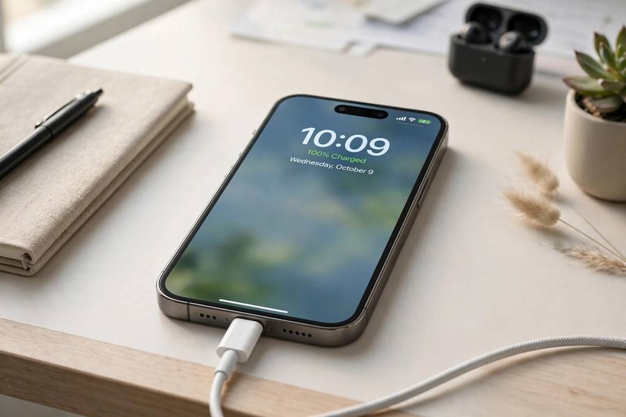 iPhone charging properly after the charging port was cleaned