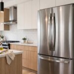 How to Clean Stainless Steel Appliances Without Streaks Sparkling clean stainless steel refrigerator in a modern kitchen