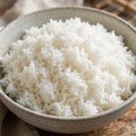 How to Cook Rice Perfectly Every Time (My No-Fail Kitchen Method) Bowl of fluffy perfectly cooked white rice